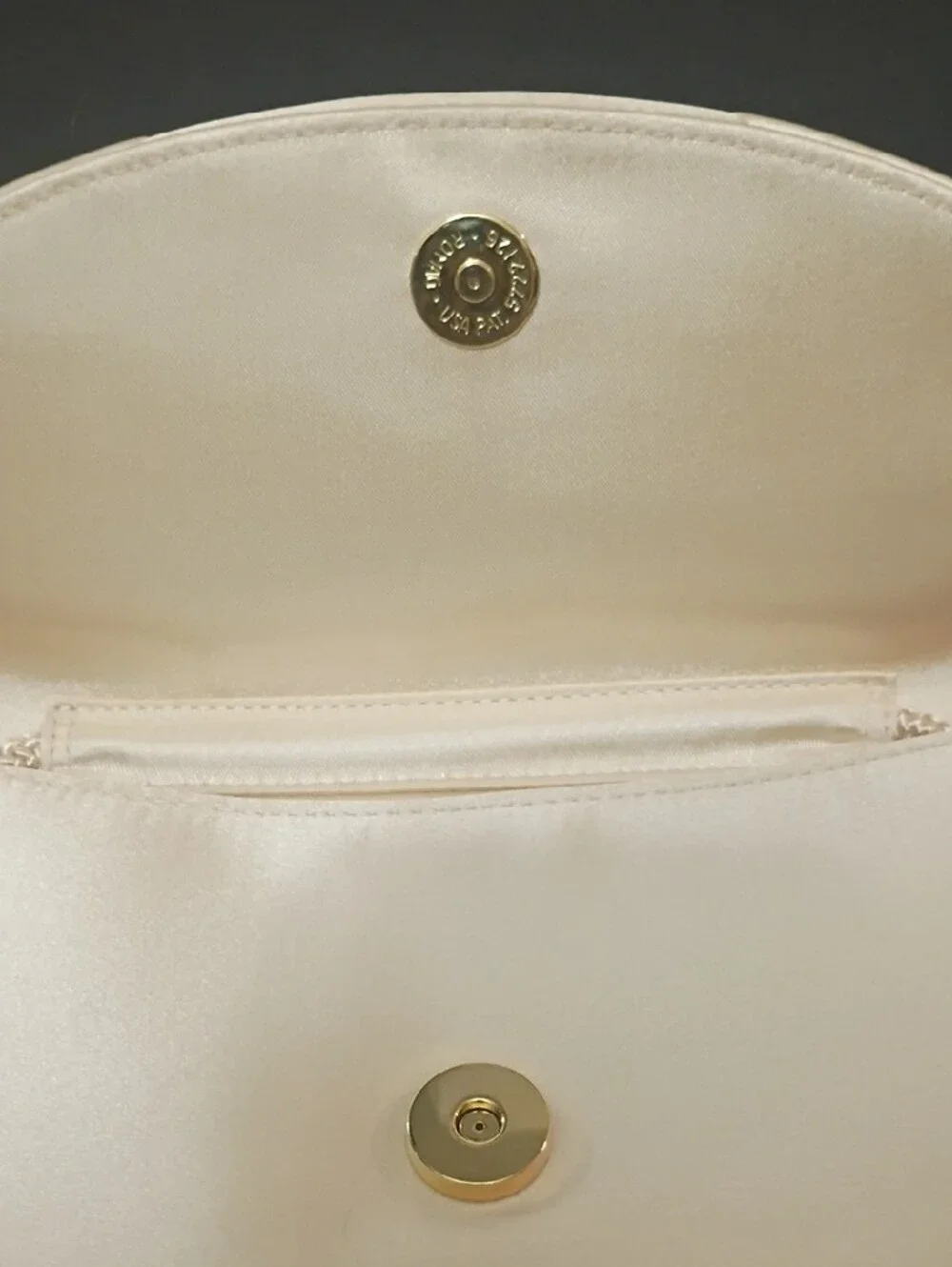 Talbots Pearl Satin Evening Clutch